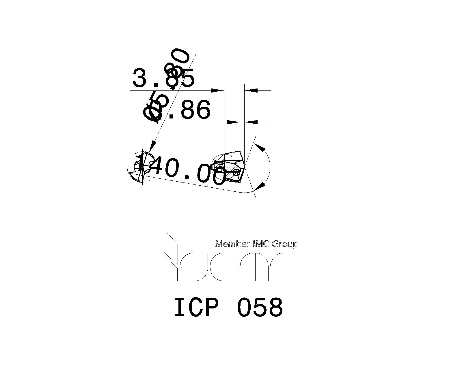 ISCAR Cutting Tools Metal Working Tools ICP 3346500 ICP 058
