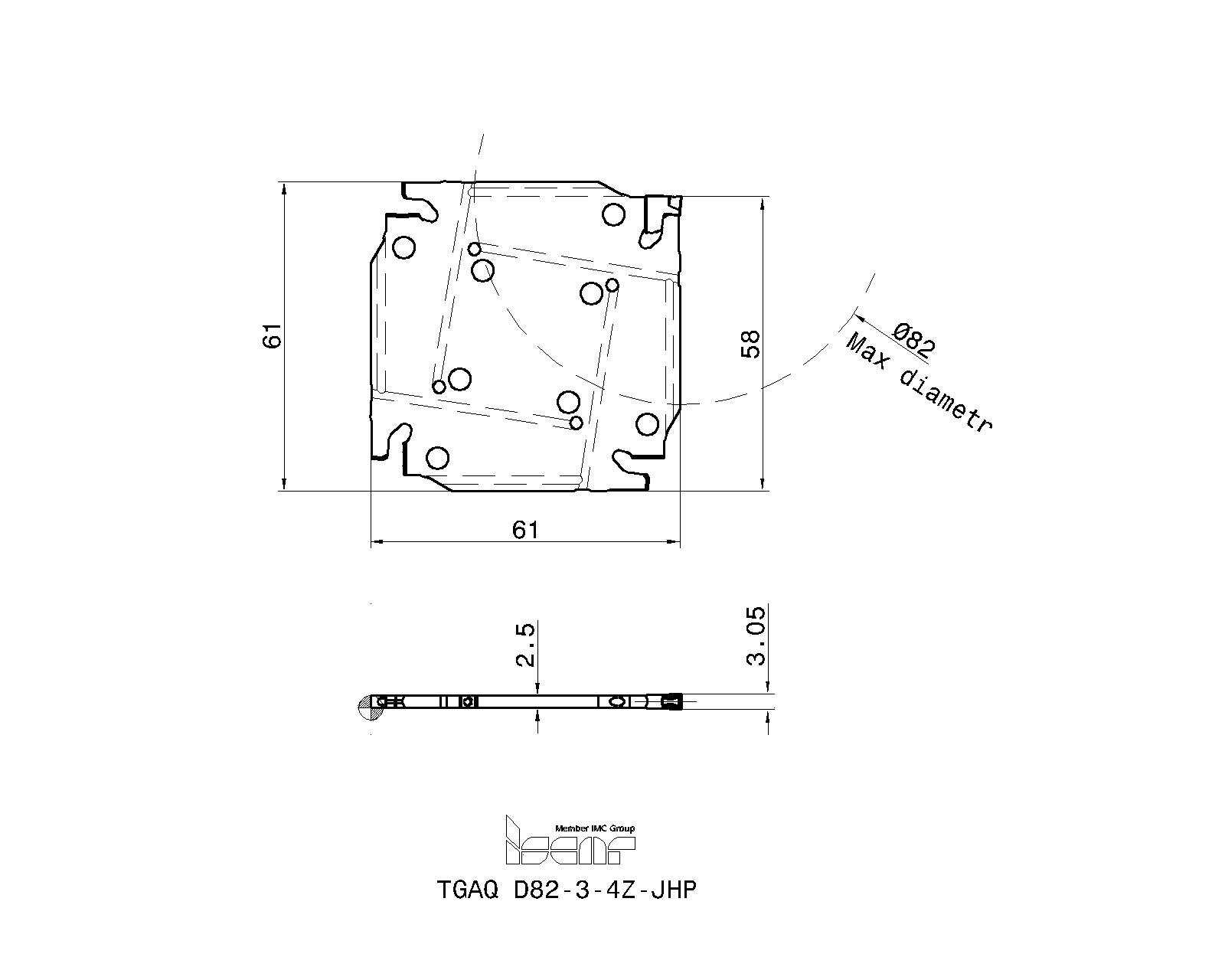 ISCAR Cutting Tools - Metal Working Tools - TGAQ-JHP : 3367509