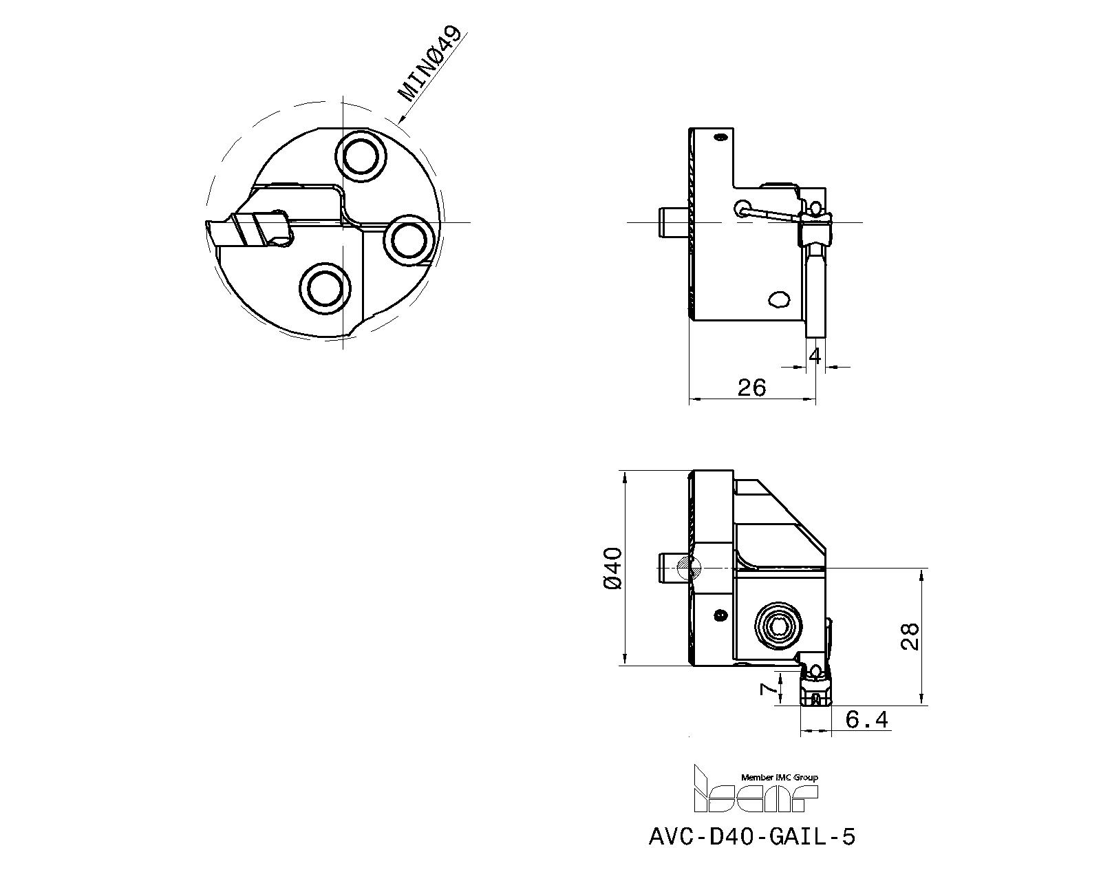 イスカル ロジック3カム IC908 2個 H3P 147-IQ:IC908