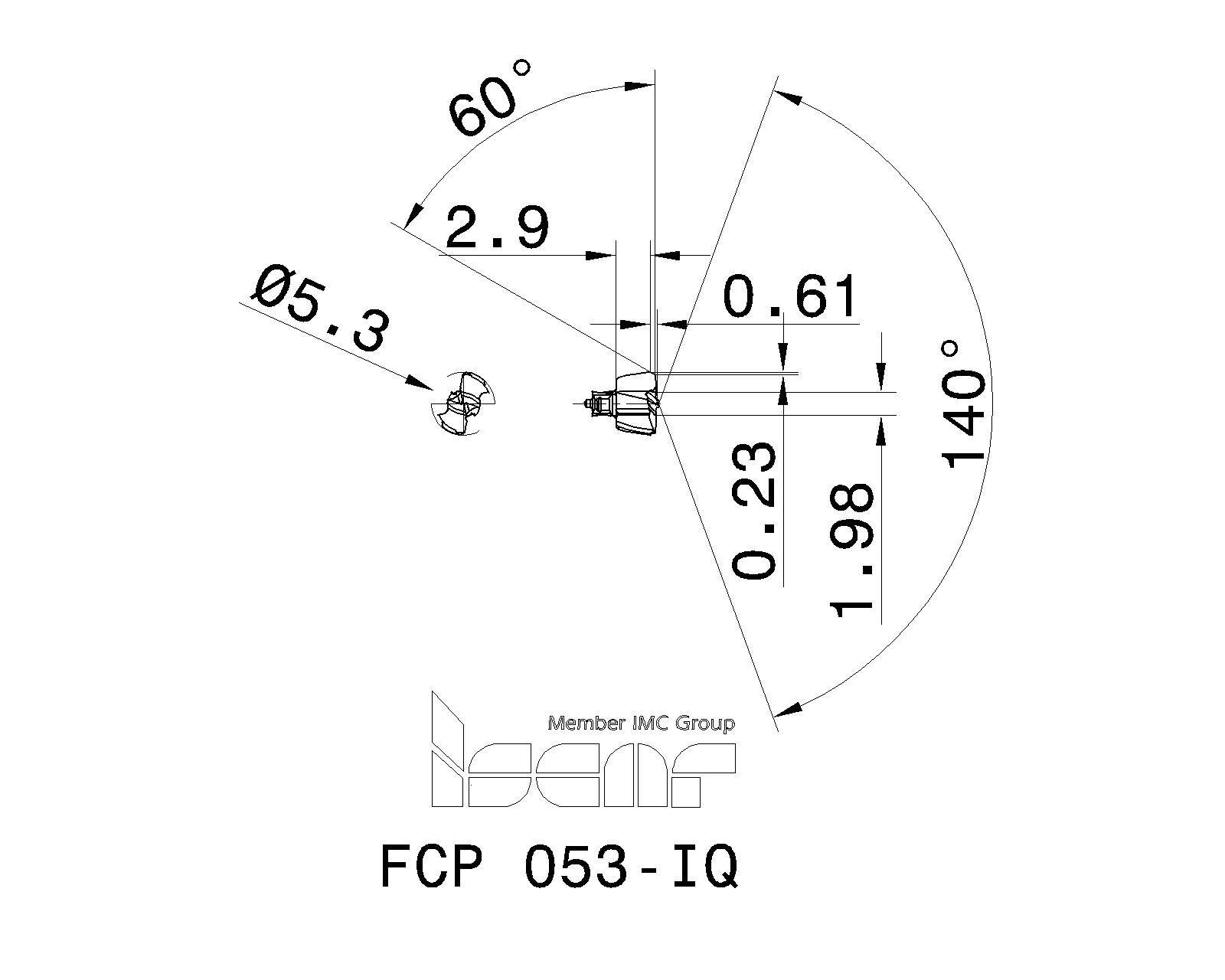 ISCAR Cutting Tools Metal Working Tools FCP 3387458 FCP 053IQ