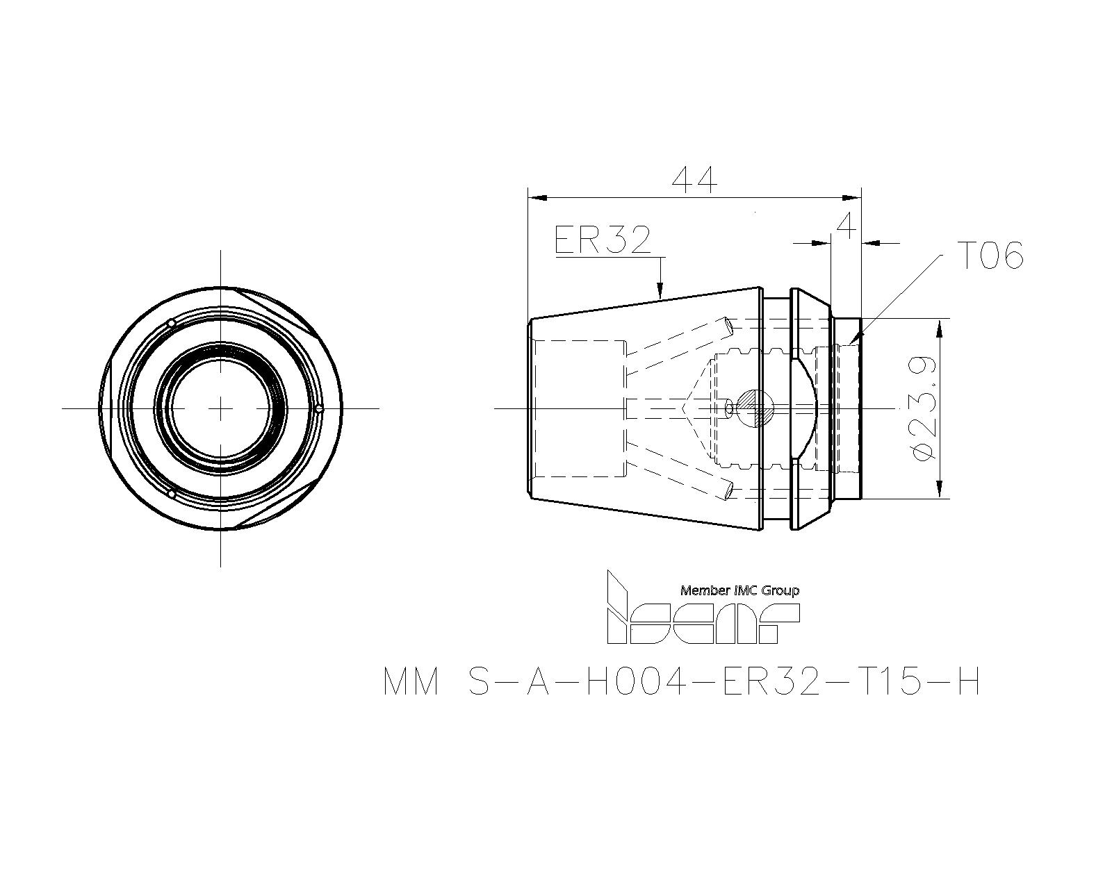 ISCAR Cutting Tools - Metal Working Tools - MM S-ER-H : 3393210 