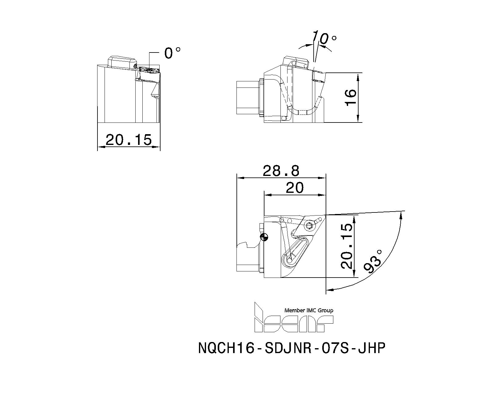 ISCAR Cutting Tools Metal Working Tools NQCHSDJNR/LSJHP 3397245 NQCH16SDJNR07SJHP