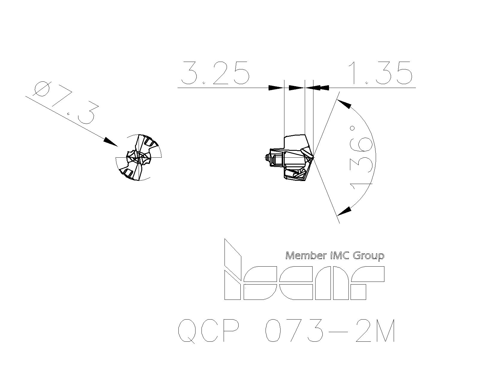 ISCAR Cutting Tools Metal Working Tools QCP2M 3397596 QCP 0732M