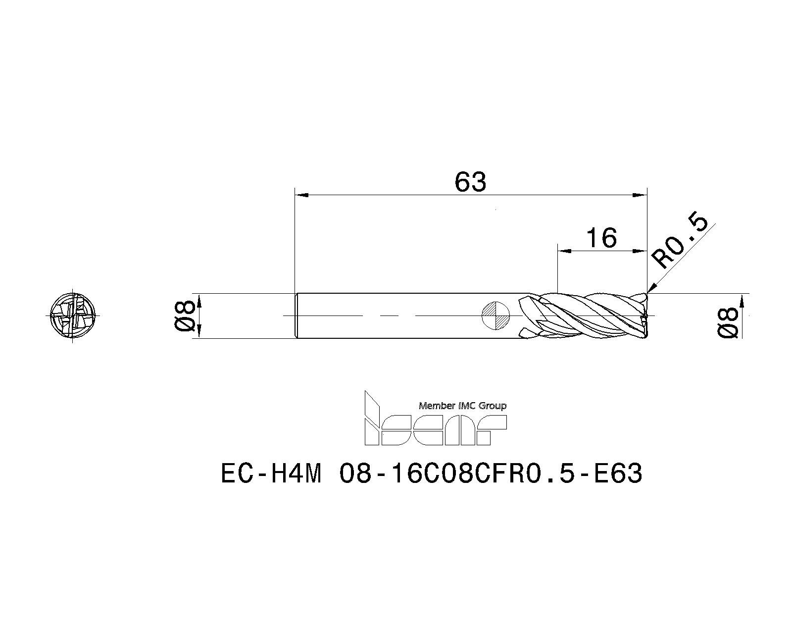 ISCAR Cutting Tools Metal Working Tools ECH4MCFE 3419785 EC