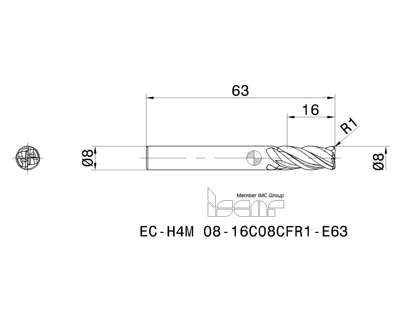 ISCAR Cutting Tools Metal Working Tools ECH4MCFE 3419786 EC