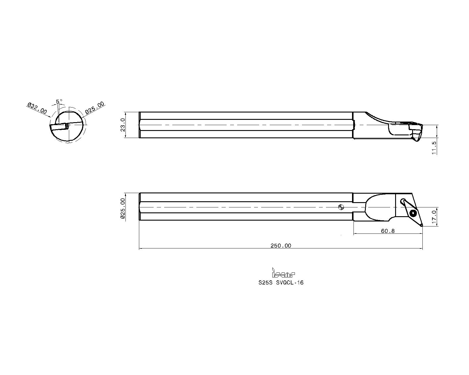 ISCAR Cutting Tools - Metal Working Tools - A/S-SVQCR/L : 3601085