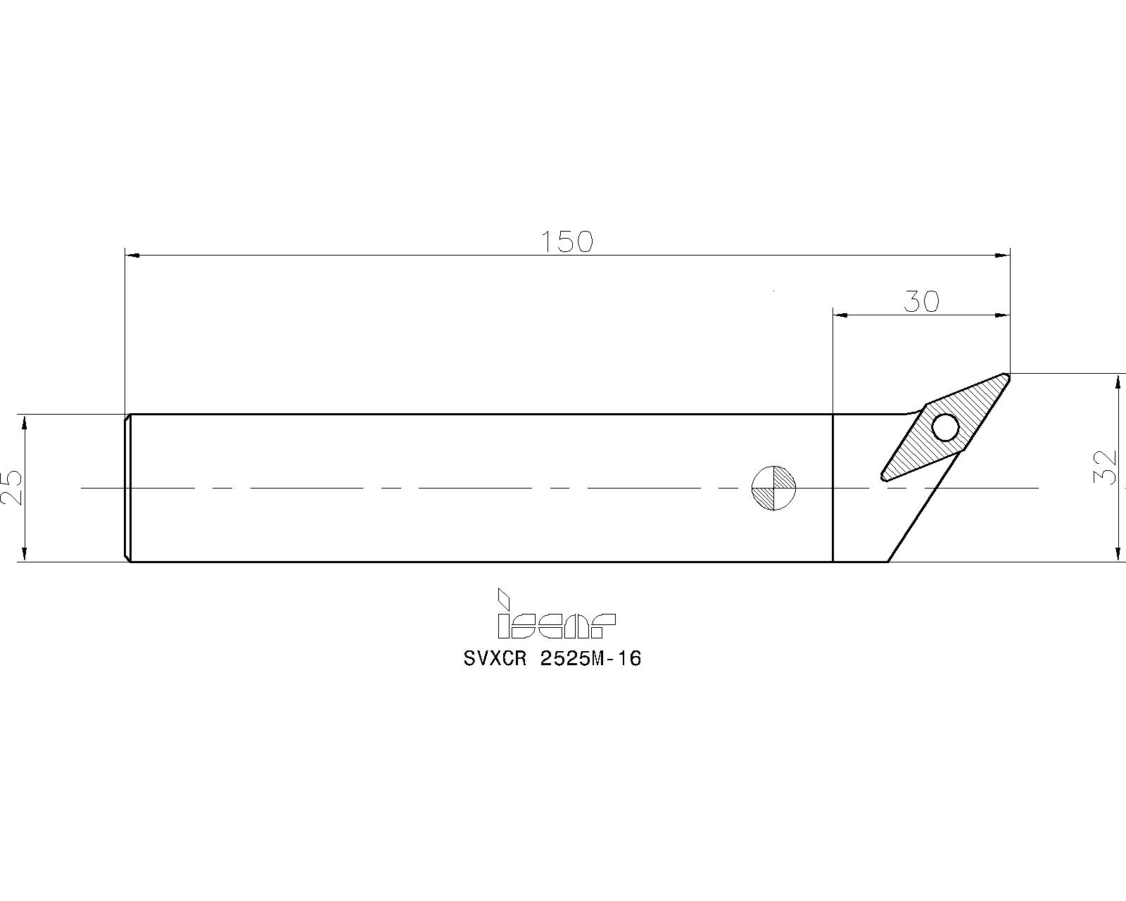 ISCAR Cutting Tools - Metal Working Tools - SVXCR/L : 3601093