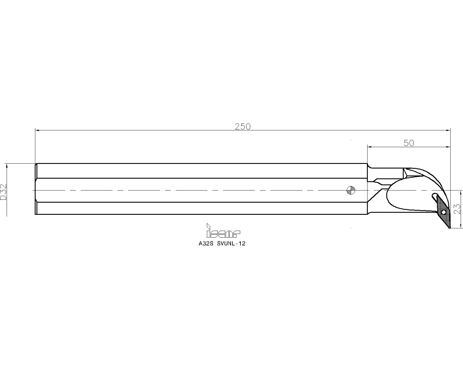 ISCAR Cutting Tools Metal Working Tools ASVUNR/L 3601173 A32S SVUNL12