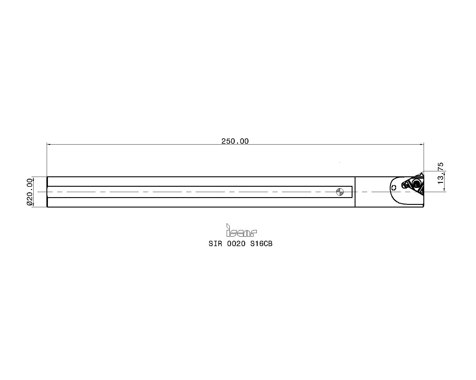 直送」イスカル SIR 0020 P16 Ｘ ねじ切り／ホルダ SIR0020P16 626