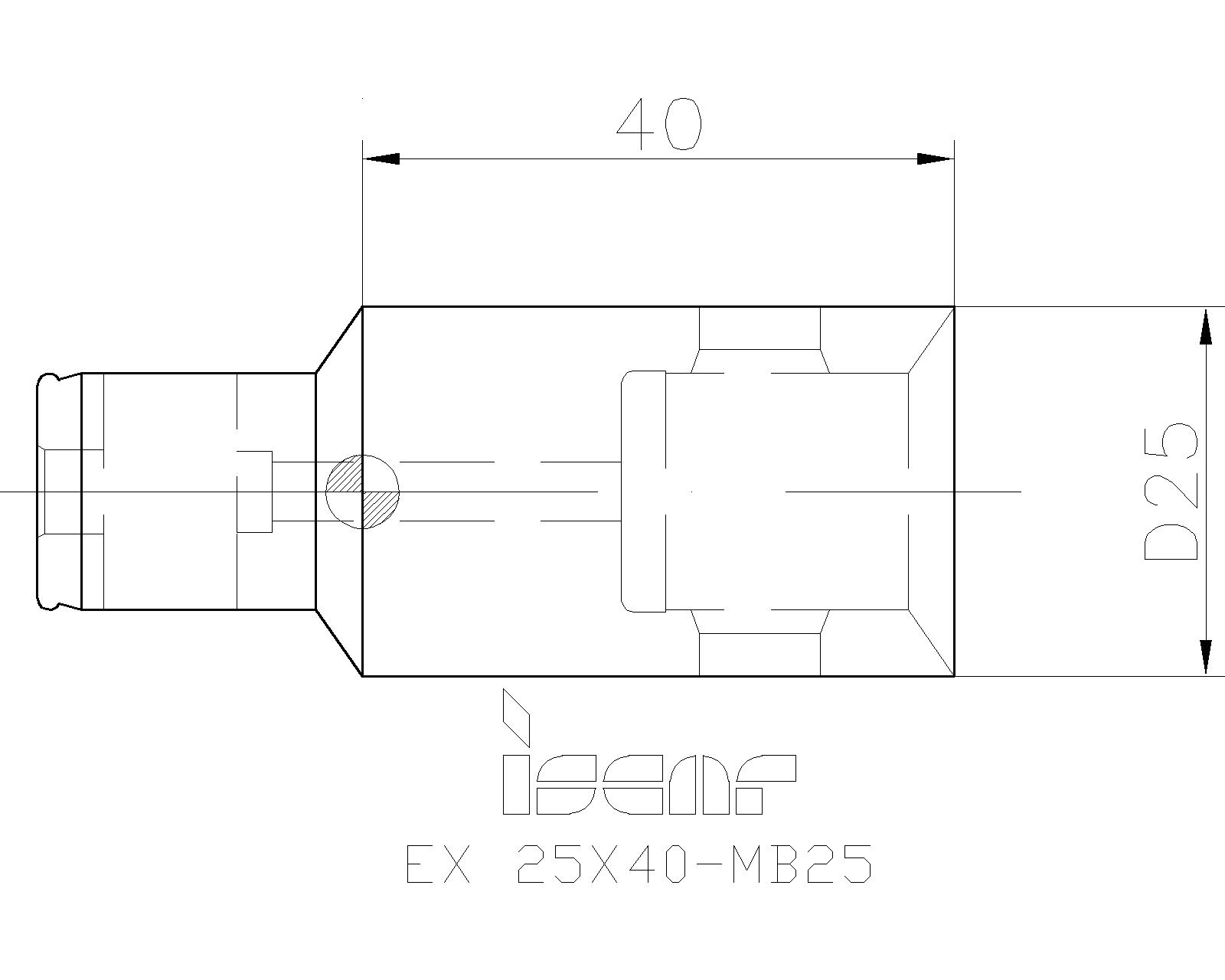 Iscar Cutting Tools Metal Working Tools Ex Mb 4550137 Ex 25x40 Mb25