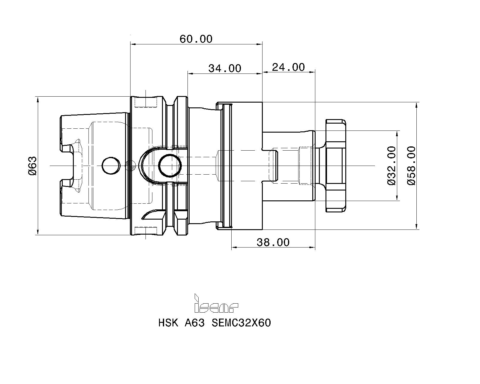 Hsk 63 чертеж