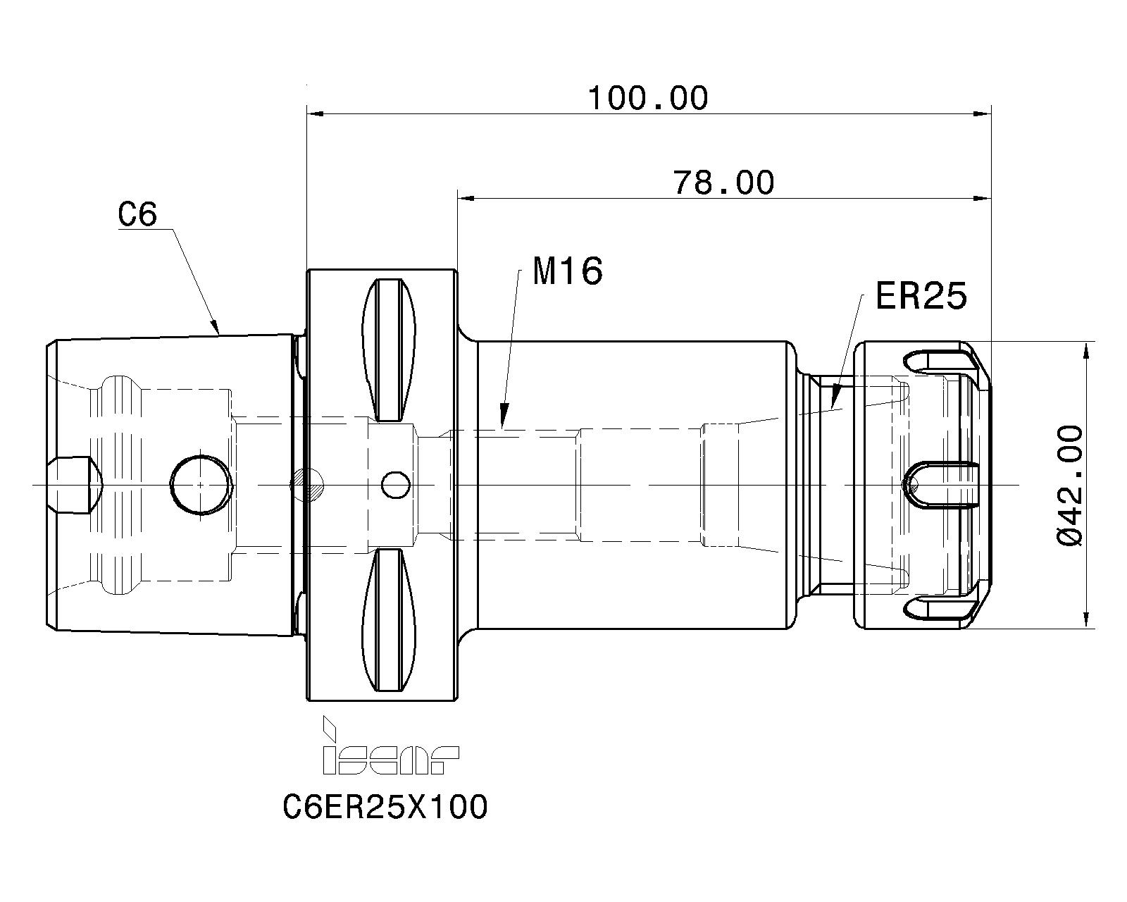 ISCAR Cutting Tools - Metal Working Tools - C#-ER : 4561359 - C6