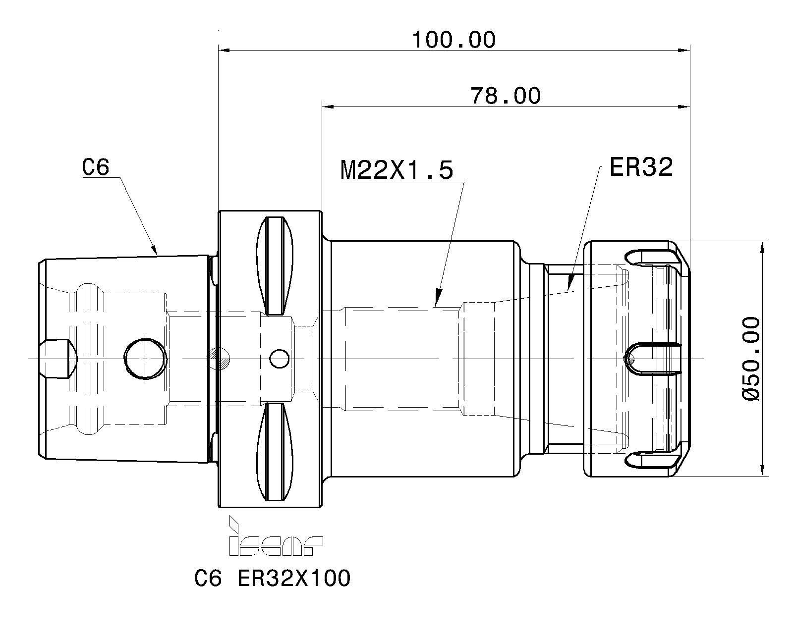 ISCAR Cutting Tools - Metal Working Tools - C#-ER : 4561363 - C6