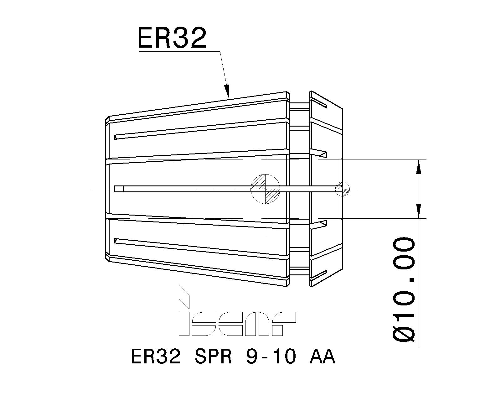 メーカー公式ショップ イスカル ERスプリングコレット ER-SPR ER32 SPR 3- イスカルジャパン 株