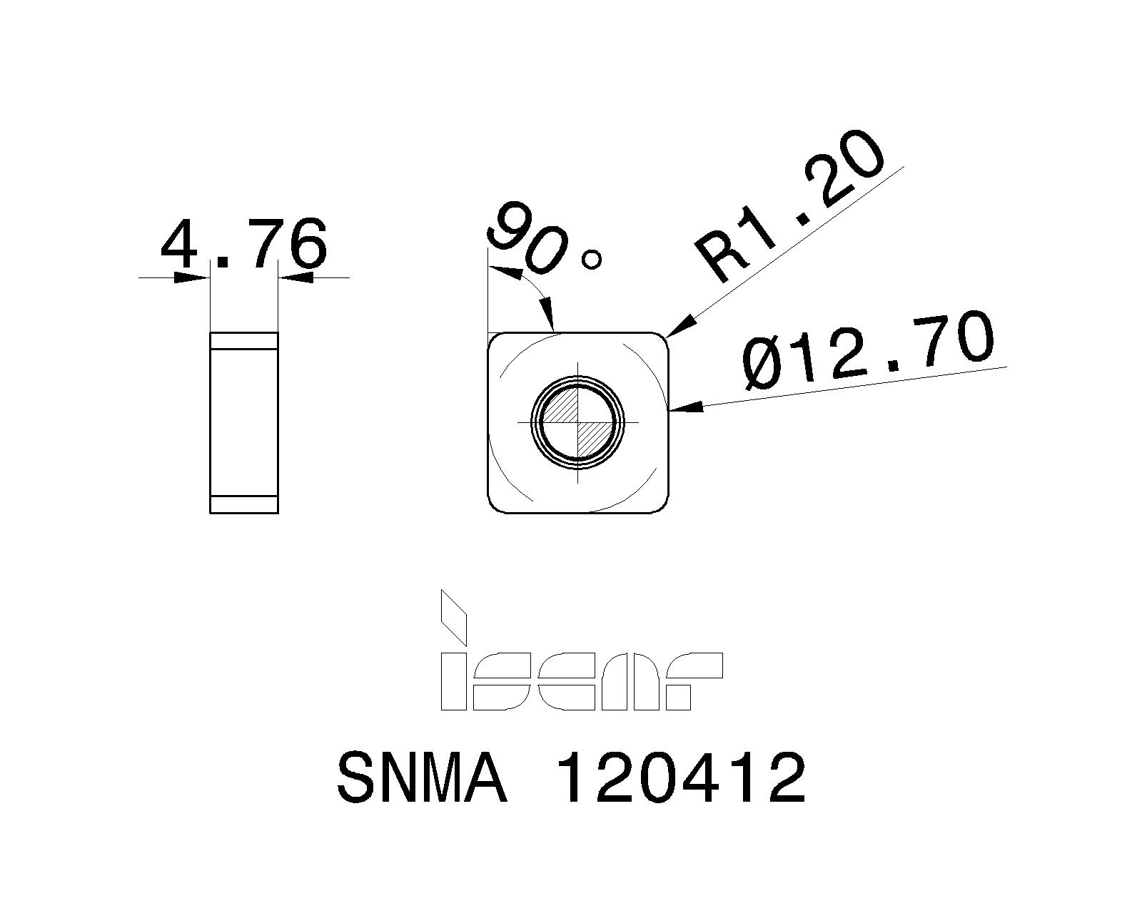 ISCAR Cutting Tools Metal Working Tools SNMA 5500797 SNMA 120412