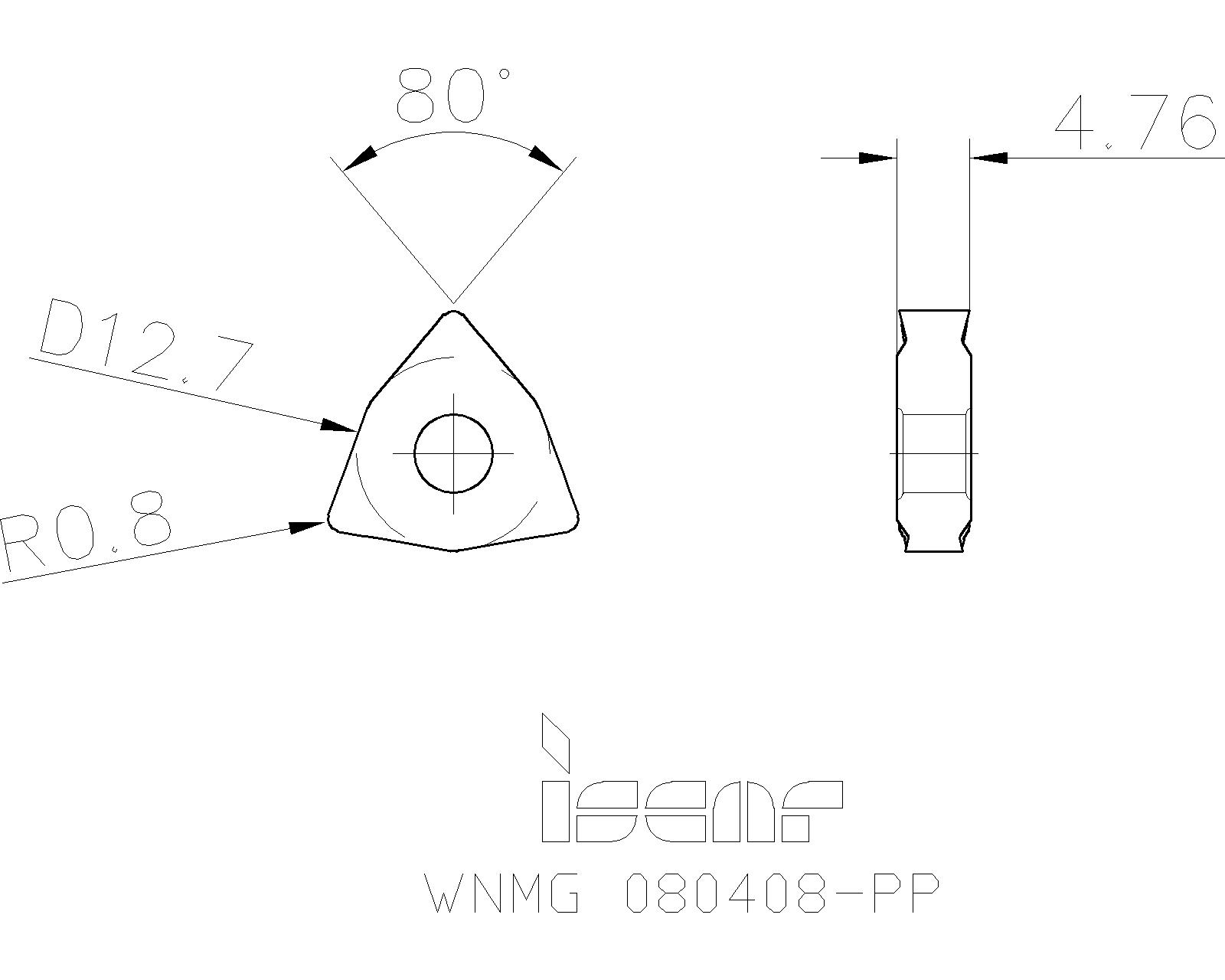 ISCAR Cutting Tools Metal Working Tools WNMGPP 5502716 WNMG 080408PP