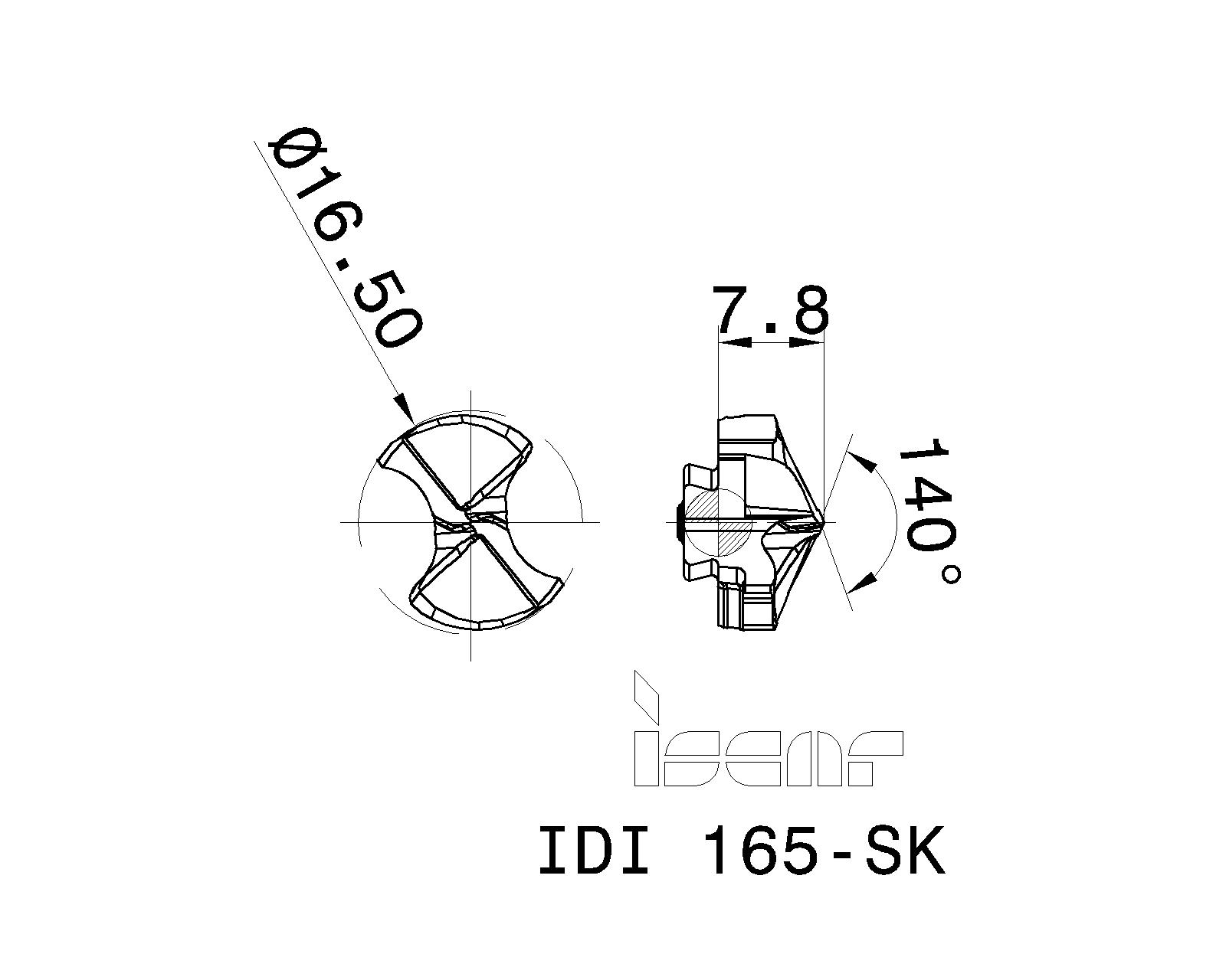 ISCAR Cutting Tools Metal Working Tools IDISK 5505204 IDI 165SK