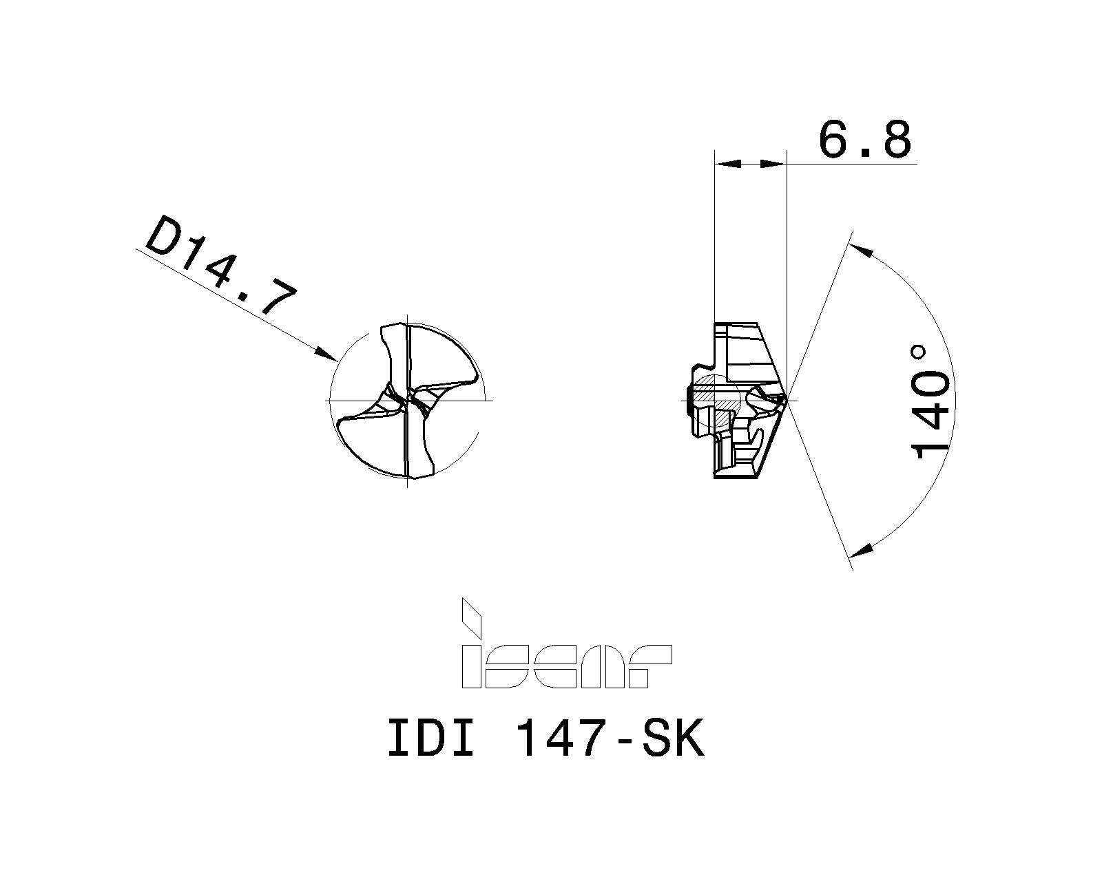 イスカル カムドリルヘッド IDI-SG IC908 IDI142-SG IC908 )イスカルジャパン(株) 通販 