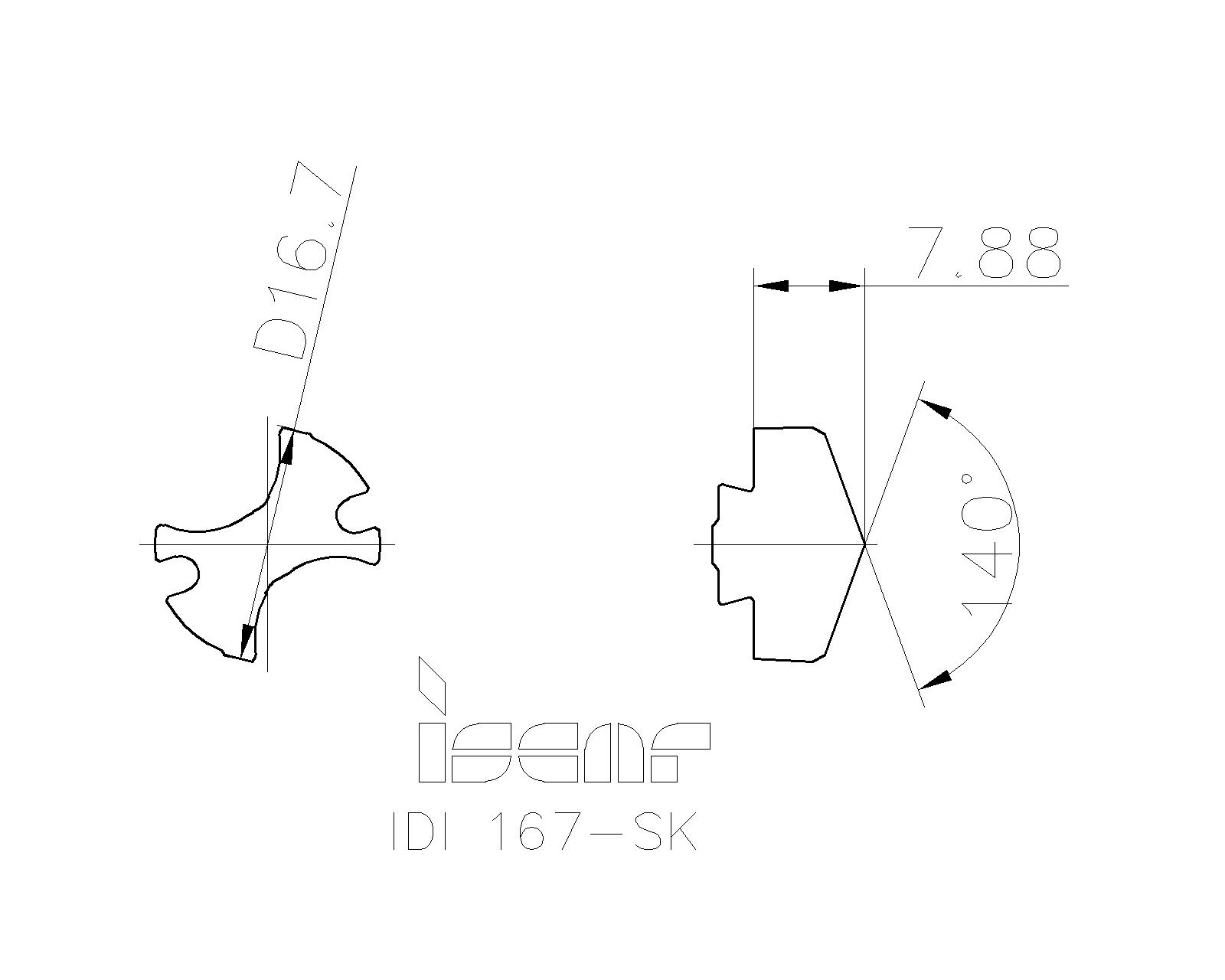 ISCAR Cutting Tools Metal Working Tools IDISK 5505304 IDI 167SK