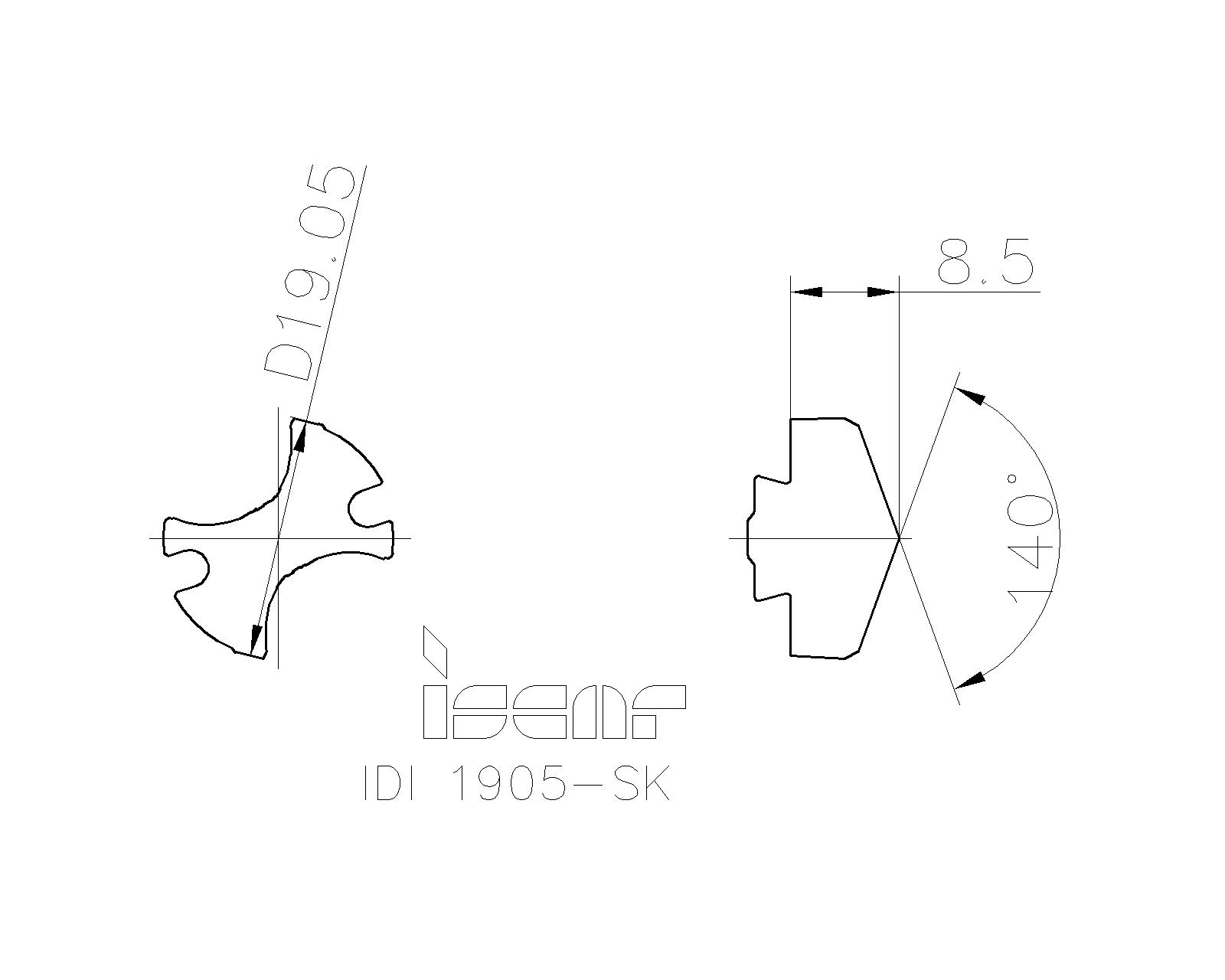 ISCAR Cutting Tools Metal Working Tools IDISK 5505314 IDI 1905SK