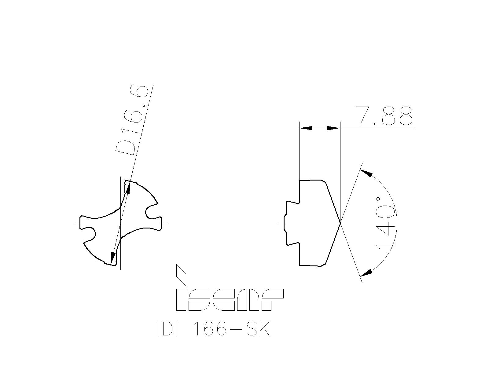 ISCAR Cutting Tools Metal Working Tools IDISK 5505328 IDI 166SK