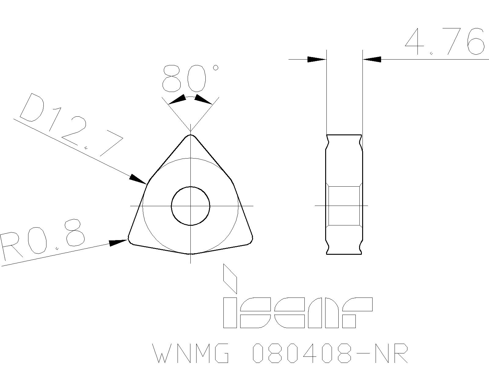ISCAR Cutting Tools Metal Working Tools WNMGNR 5505372 WNMG