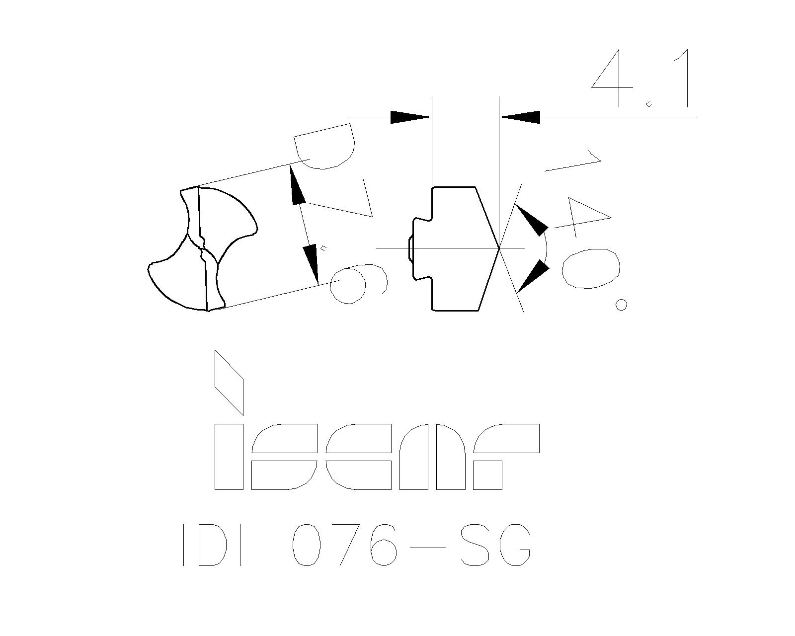 ISCAR Cutting Tools Metal Working Tools IDISG 5505455 IDI 076SG