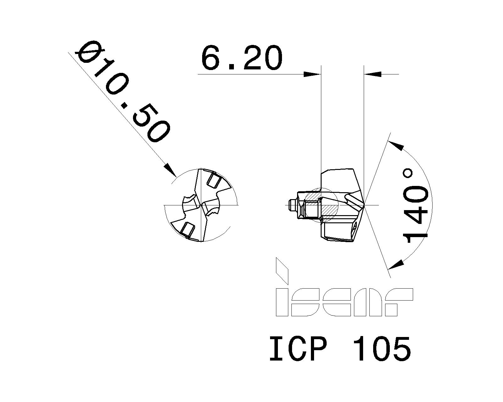 ISCAR Cutting Tools - Metal Working Tools - ICP : 5506635 - ICP 105