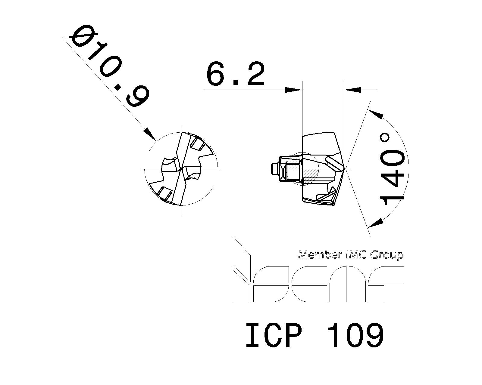 ISCAR Cutting Tools Metal Working Tools ICP 5506636 ICP 109