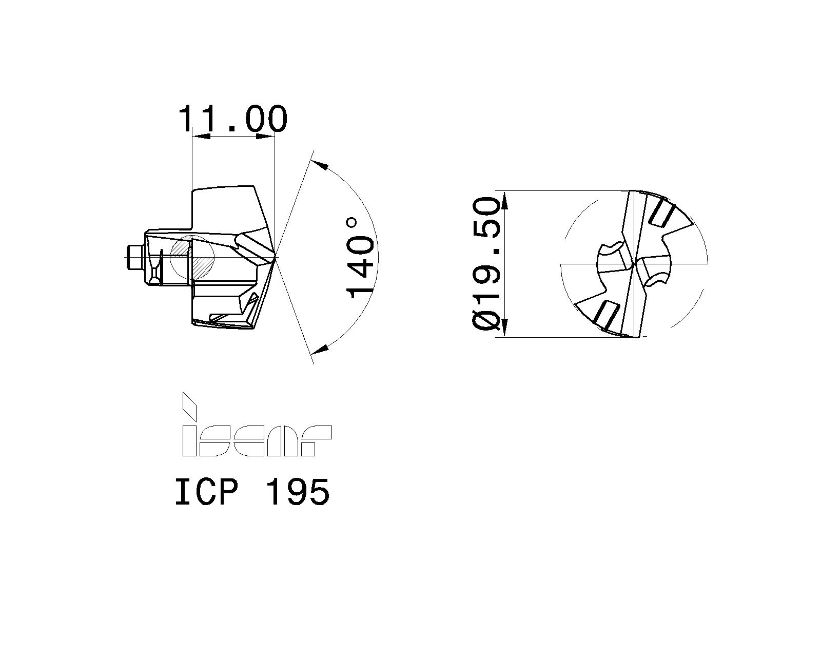ISCAR Cutting Tools Metal Working Tools ICP 5506644 ICP 195