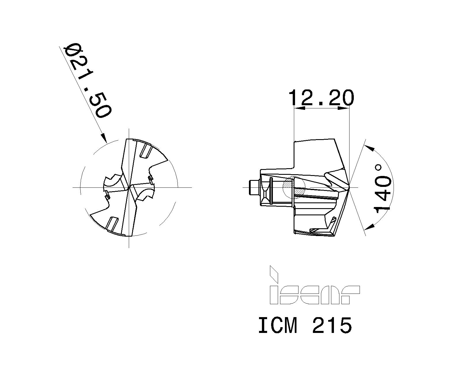 ISCAR Cutting Tools Metal Working Tools ICM 5506707 ICM 215