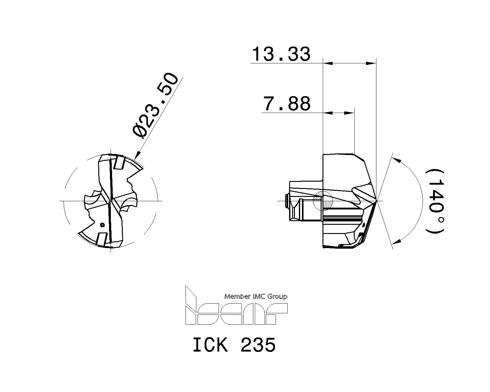 ISCAR Cutting Tools Metal Working Tools ICK 5506770 ICK 235