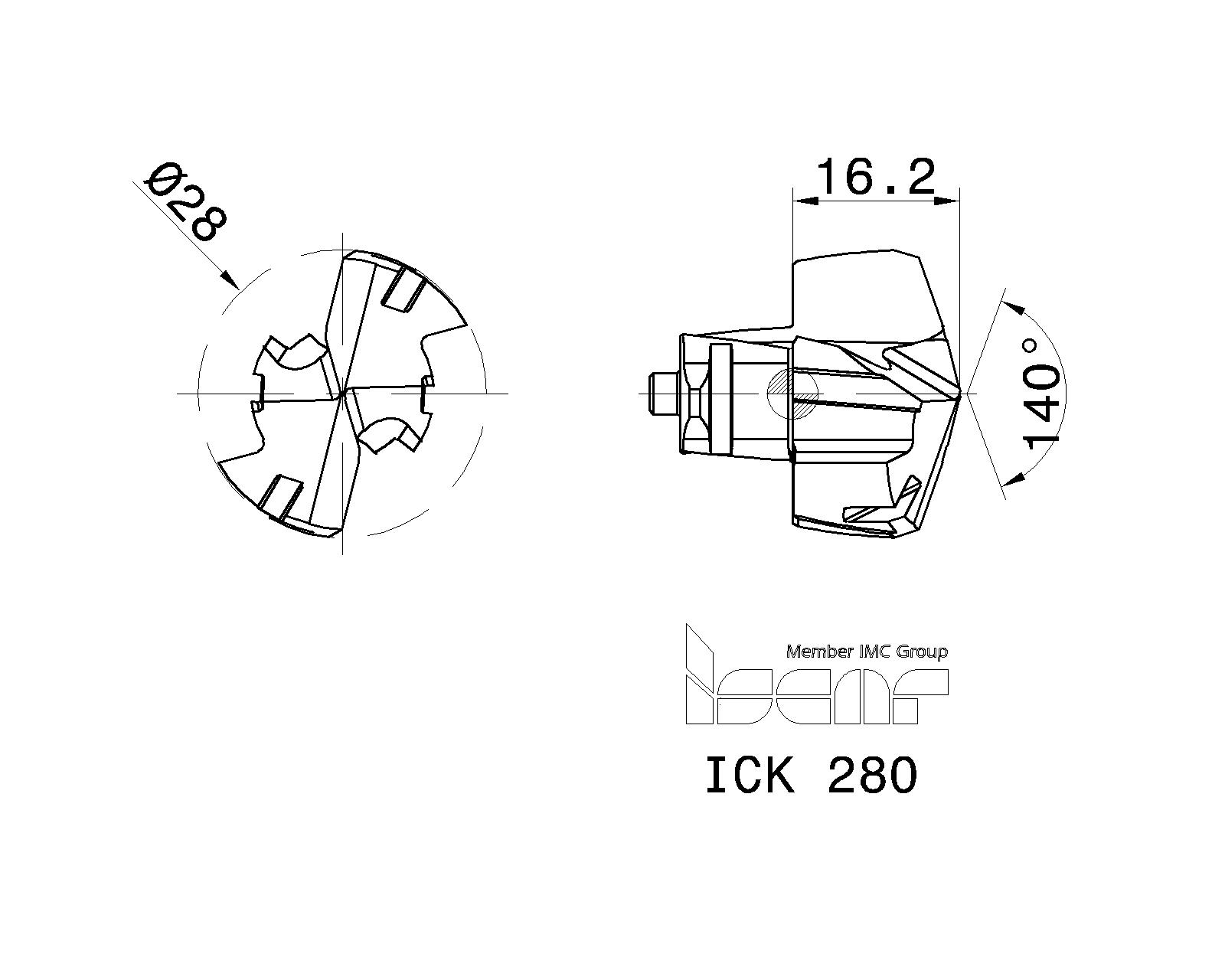 ISCAR Cutting Tools Metal Working Tools ICK 5506784 ICK 280