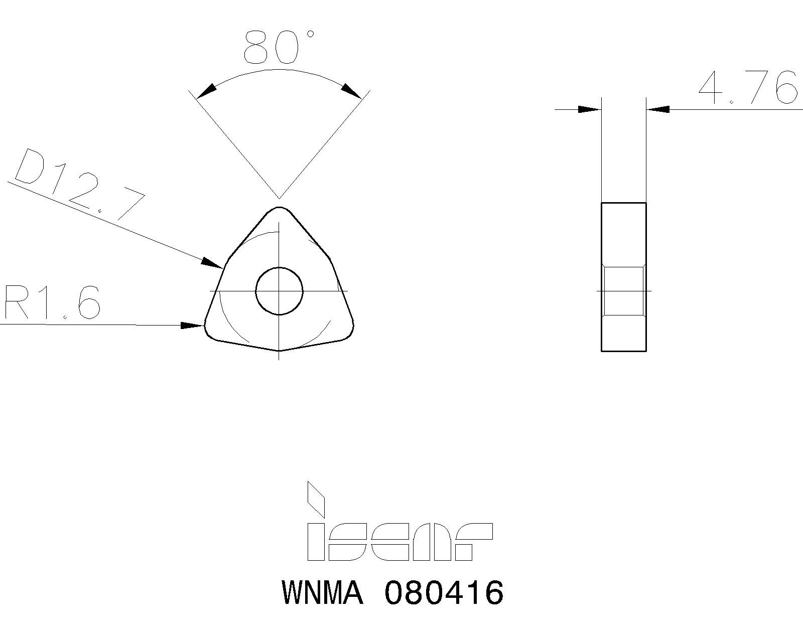ISCAR Cutting Tools Metal Working Tools WNMA/WNMAWG 5507743
