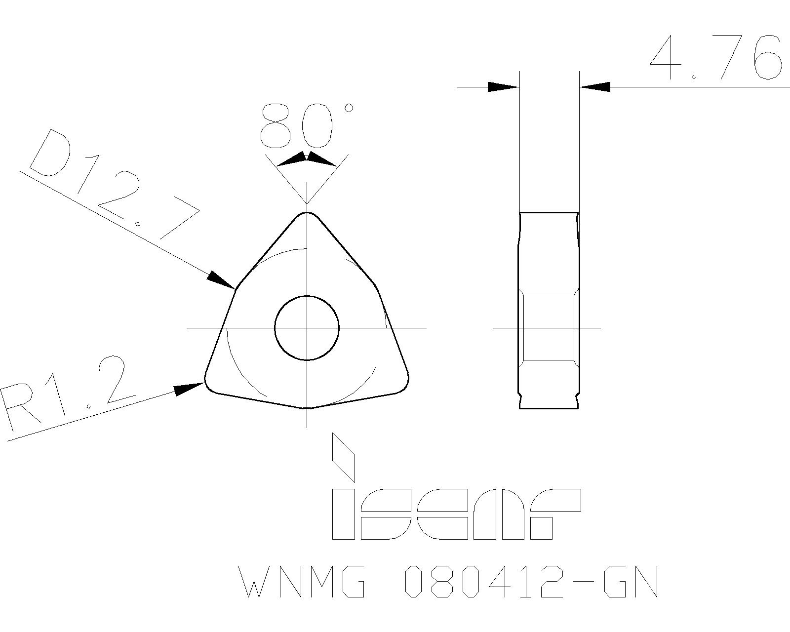 ISCAR Cutting Tools Metal Working Tools WNMGGN 5507757 WNMG