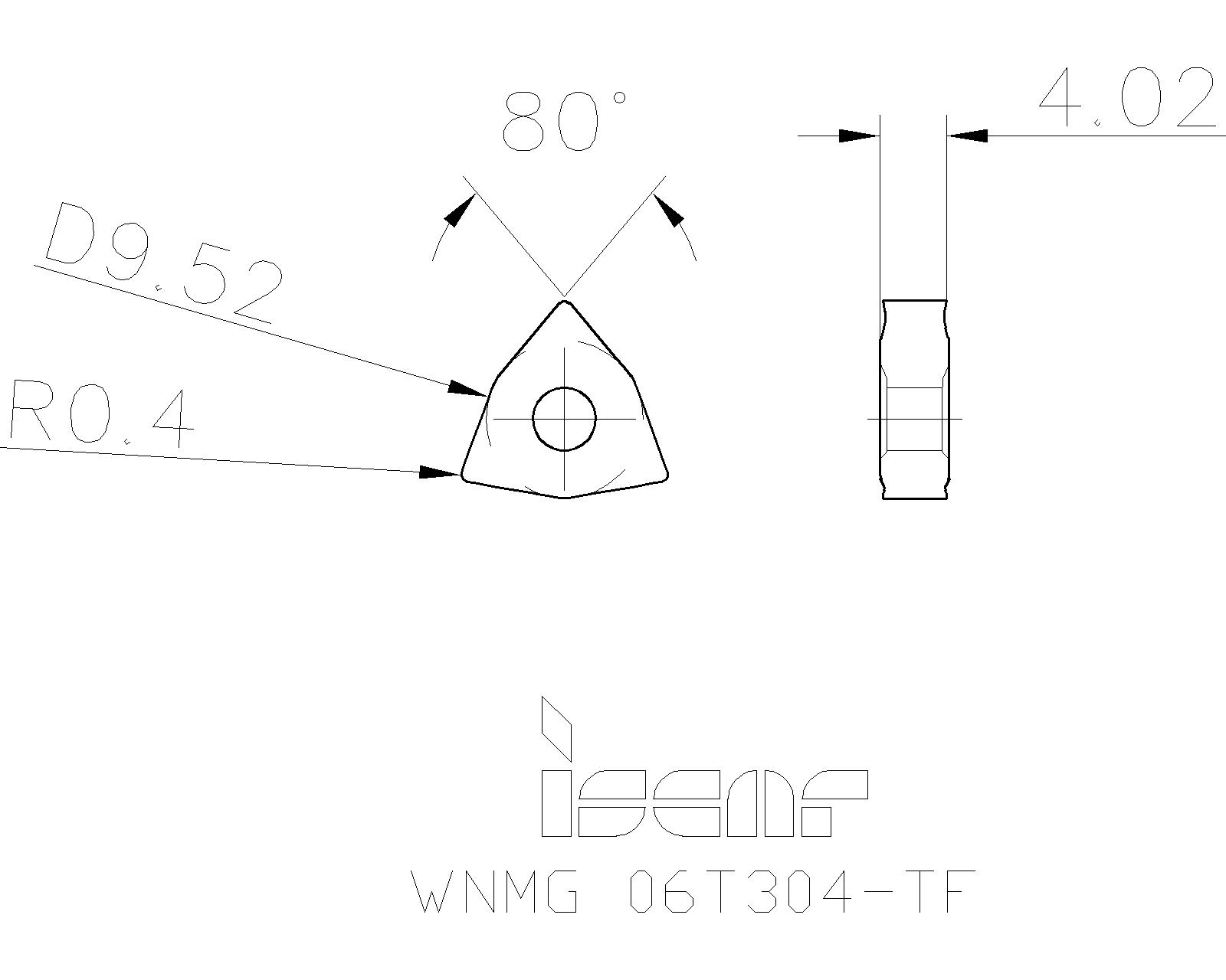ISCAR Cutting Tools Metal Working Tools WNMGTF 5507808 WNMG