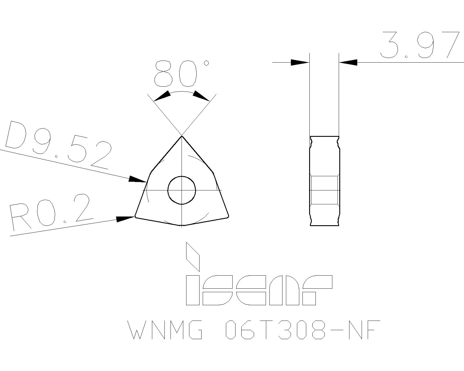ISCAR Cutting Tools Metal Working Tools WNMGNF 5507819 WNMG