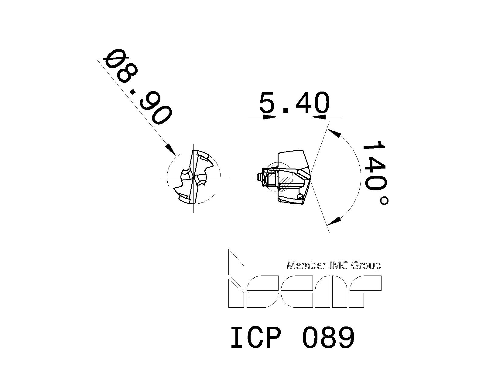 ISCAR Cutting Tools Metal Working Tools ICP 5507900 ICP 089