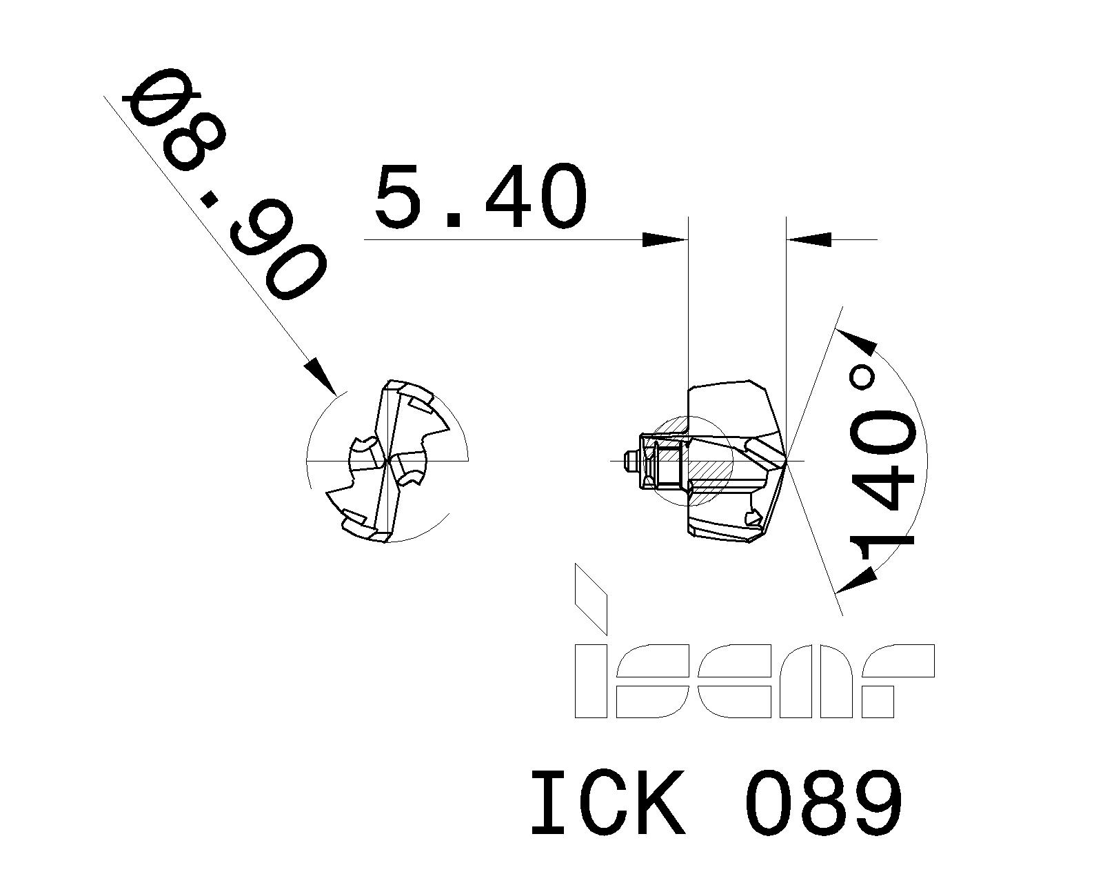 ISCAR Cutting Tools Metal Working Tools ICK 5507963 ICK 089