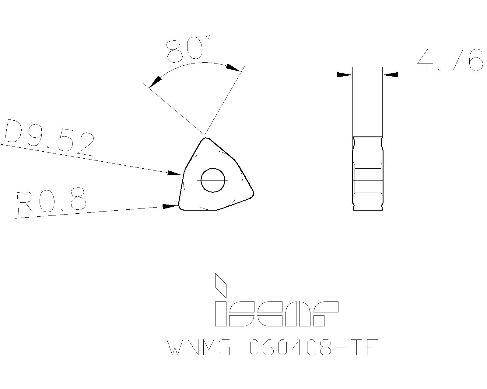ISCAR Cutting Tools Metal Working Tools WNMGTF 5508175 WNMG