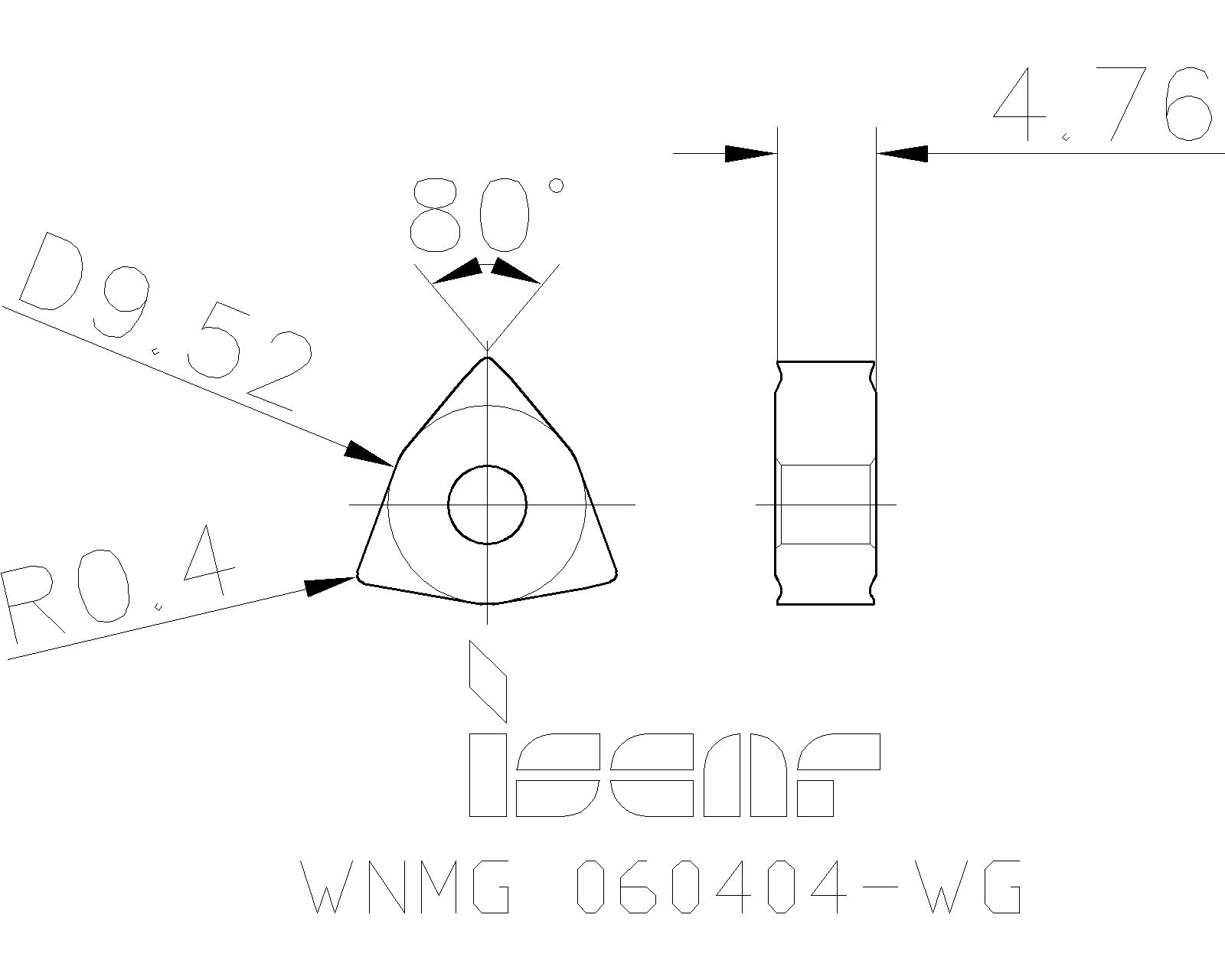 ISCAR Cutting Tools Metal Working Tools WNMGWG 5508232 WNMG 060404WG