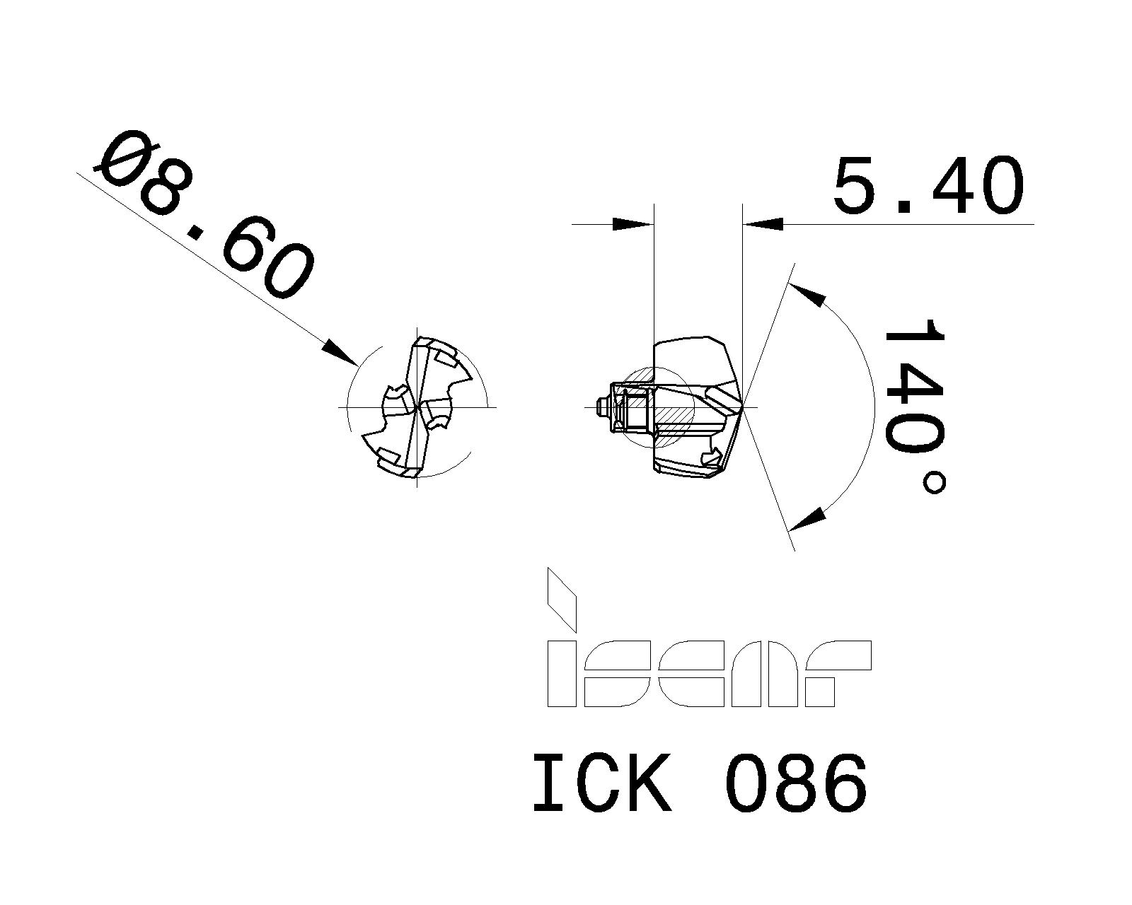 ISCAR Cutting Tools - Metal Working Tools - ICK : 5508316 - ICK 086
