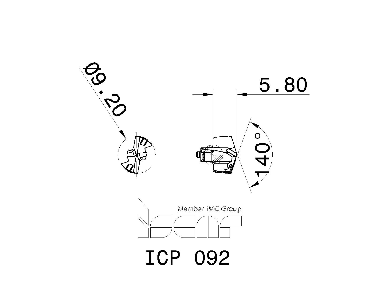 ISCAR Cutting Tools Metal Working Tools ICP 5508334 ICP 092