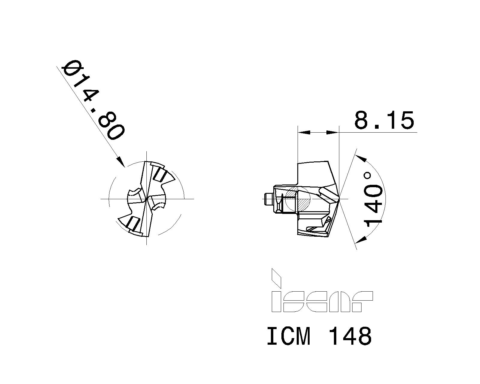 ISCAR Cutting Tools Metal Working Tools ICM 5508437 ICM 148