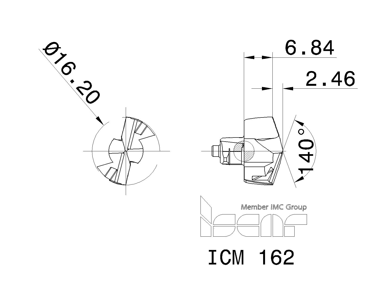 ISCAR Cutting Tools Metal Working Tools ICM 5508480 ICM 162