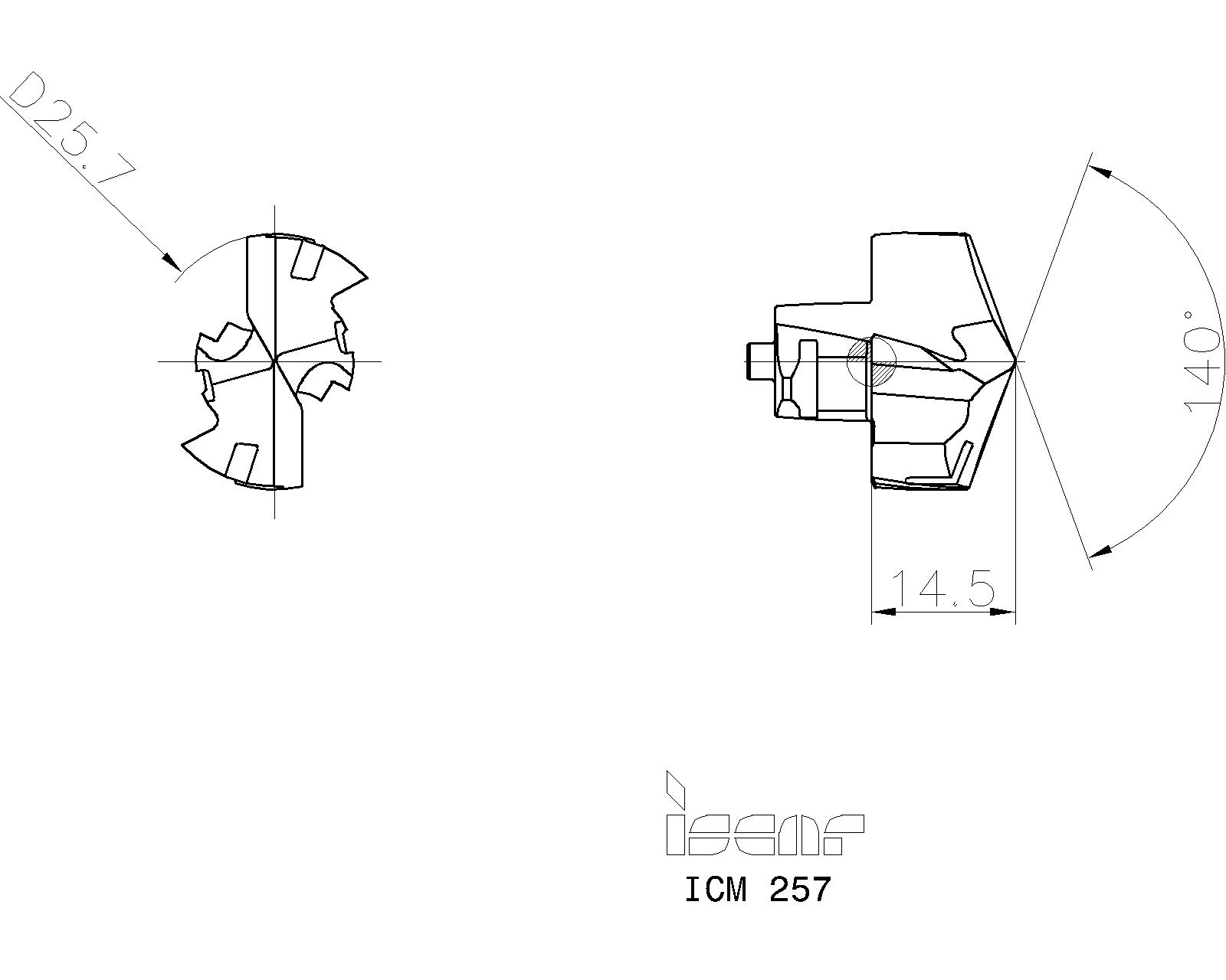 ISCAR Cutting Tools Metal Working Tools ICM 5508615 ICM 257