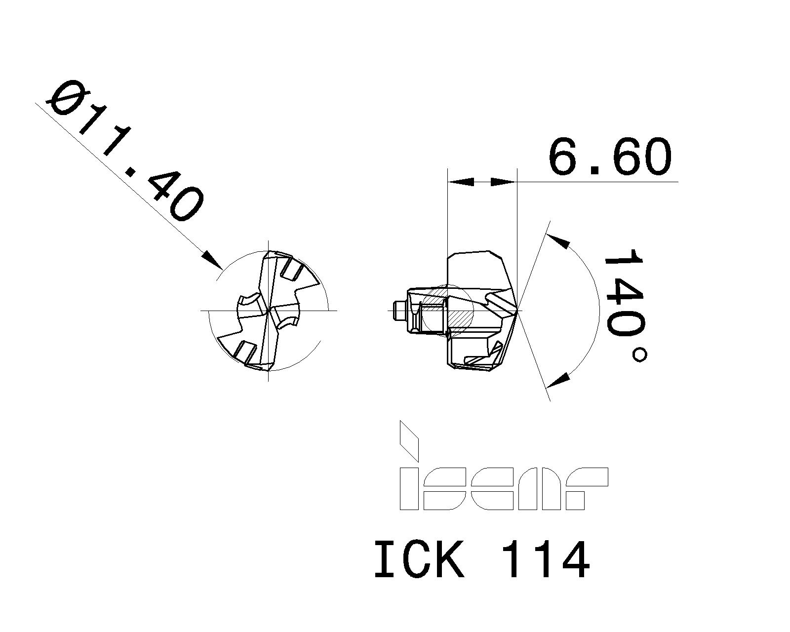ISCAR Cutting Tools Metal Working Tools ICK 5509212 ICK 114