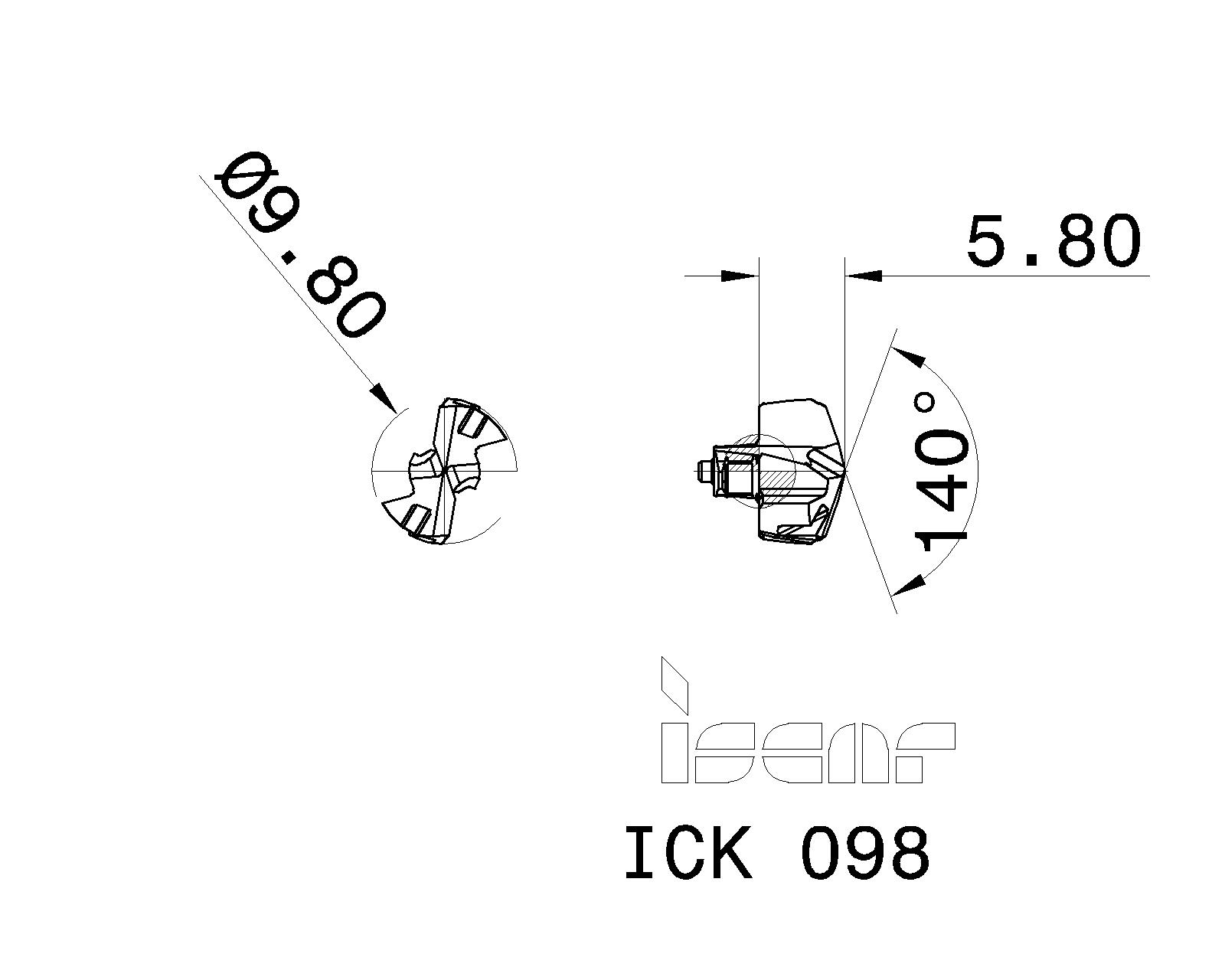 ISCAR Cutting Tools Metal Working Tools ICK 5509262 ICK 098