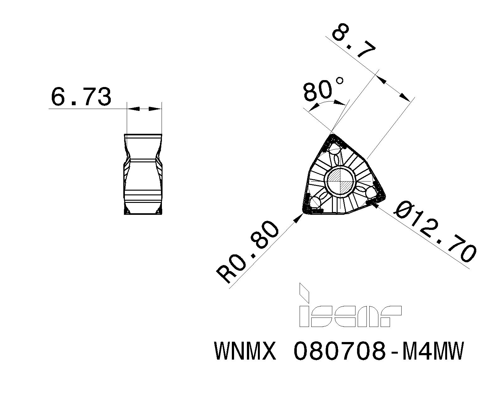 ISCAR Cutting Tools Metal Working Tools WNMXM3/4MW 5509926 WNMX 080708M4MW