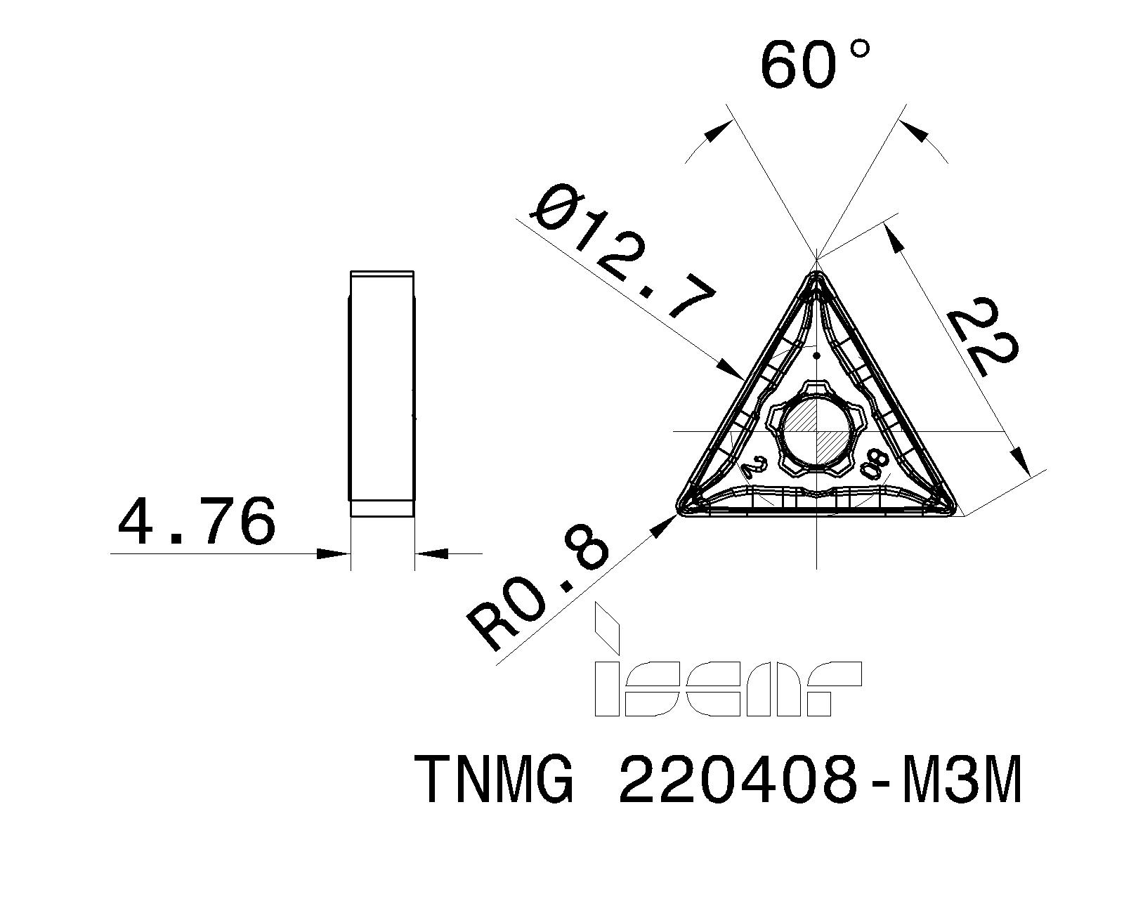 ISCAR Cutting Tools Metal Working Tools TNMGM3M 5510196 TNMG 220408M3M